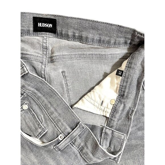 Hudson Jeans Midrise Ankle Super Skinny Stretch Denim Jeans Grey SZ 28 - Picture 8 of 8